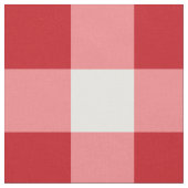 Rotes und weißes Büffel-Karo-Gewebe Stoff (Nahaufnahme)