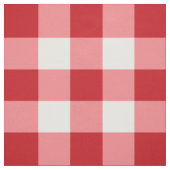 Rotes und weißes Büffel-Karo-Gewebe Stoff (Muster)