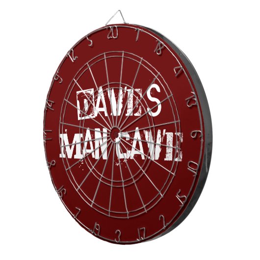 Rotes und weißes Dart Board Dartscheibe (Vorderseite rechts)