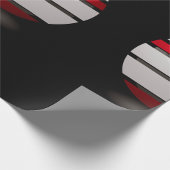 rotes und weißes Fadenstoppapier Geschenkpapier