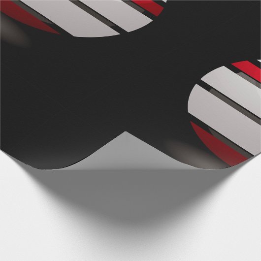 rotes und weißes Fadenstoppapier Geschenkpapier