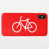 Rotes und weißes Fahrrad Case-Mate iPhone Hülle (Rückseite (Horizontal))