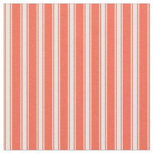 Rotes und weißes, farbiges Streifen-/Linienmuster Stoff