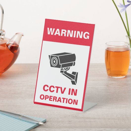 Rotes und weißes, feines Warnsystem-Metall A-Rahme Sockelschild (In SItu)