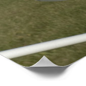 Rotes und Weißes Flugzeug Poster (Ecke)