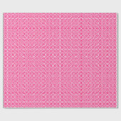 rotes und weißes geometrisches Muster Geschenkpapier (Flach)
