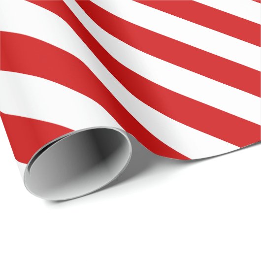 Rotes und weißes gestreiftes geschenkpapier (Rolleneckpunkt)