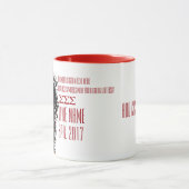 Rotes und weißes griechisches tasse (Zentrum)