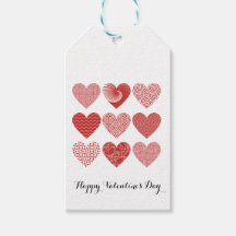 Rotes und weißes Herz, einfach