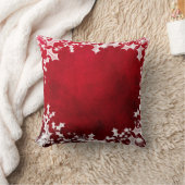 Rotes und weißes Holly Cushion Kissen (Decke)