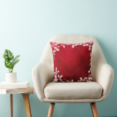 Rotes und weißes Holly Cushion Kissen (Stuhl )