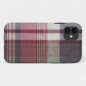 Rotes und weißes kariertes Case-Mate iPhone hülle (Rückseite (Horizontal))