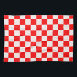 rotes und weißes kariertes Muster Geschirrtuch<br><div class="desc">Das Retro-Muster der Vermissten Texturen ist rot und weiß kariert. Einfache geometrische Formen. Minimalistisches dekoratives Vintages Design.</div>