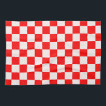rotes und weißes kariertes Muster Geschirrtuch<br><div class="desc">Das Retro-Muster der Vermissten Texturen ist rot und weiß kariert. Einfache geometrische Formen. Minimalistisches dekoratives Vintages Design.</div>
