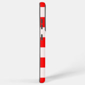 rotes und weißes kariertes Muster Samsung Galaxy Hülle (Rechte Seite)