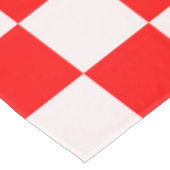 rotes und weißes kariertes Muster Tischdecke (Schrägansicht)