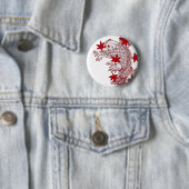 Rotes und weißes Koi Button (Beispiel)