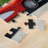 Rotes und weißes Korvette-Kabriolett Puzzle (Seite)