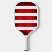Rotes und weißes Monogramm-Pickleball-Paddle Pickleball Schläger (Rückseite)