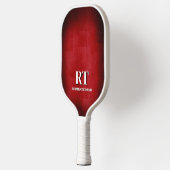 Rotes und weißes Monogramm-Pickleball-Paddle Pickleball Schläger (Links)