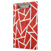 Rotes und weißes Mosaikmuster Klemmbrett (Links)