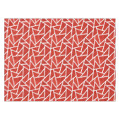 Rotes und weißes Mosaikmuster Tischdecke (Vorderseite (Horizontal))