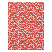 Rotes und weißes Mosaikmuster Tischdecke (Vorderseite)