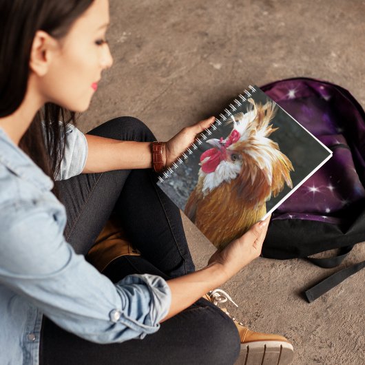 Rotes und weißes polnisches Hühnchen Notizblock