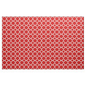Rotes und weißes Quatrefolienmuster Stoff (Yard (91,4 cm))