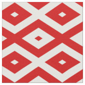 Rotes und weißes Rautenmuster Stoff (Nahaufnahme)