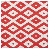 Rotes und weißes Rautenmuster Stoff (Muster)