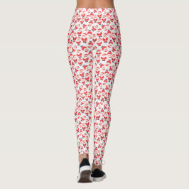Rotes und weißes Santa Claus-Neuartiges Party Leggings