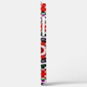 Rotes und weißes Schach oder Pixelkaleidoskop Case-Mate iPhone Hülle (Rückseite / Links)