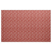Rotes und weißes Schneeflockenmuster Stoff (Yard (91,4 cm))