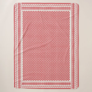 Rotes und weißes Shemagh Keffiyeh, Saudi Sherpa Sherpadecke