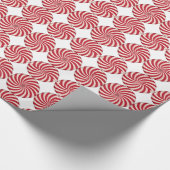 ROTES UND WEISSES SPIRALISCHES URLAUBSBUCH GESCHENKPAPIER (Ecke)