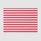 Rotes und weißes Streifen-Muster Seidenpapier (Vorderseite)