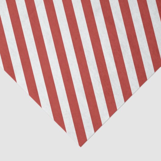 Rotes und weißes Streifenmuster Seidenpapier (Detail)