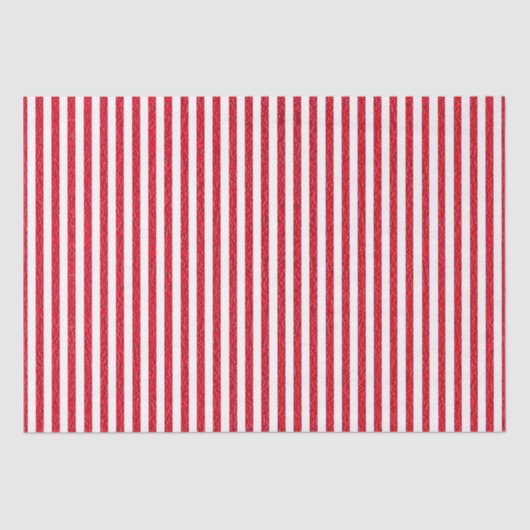 Rotes und weißes Streifenpapier Seidenpapier (Vorderseite)