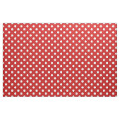 Rotes und weißes Tupfen-Muster Stoff (Yard (91,4 cm))