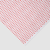 Rotes und weißes Tupfen-Seidenpapier Seidenpapier (Ausschnitt)