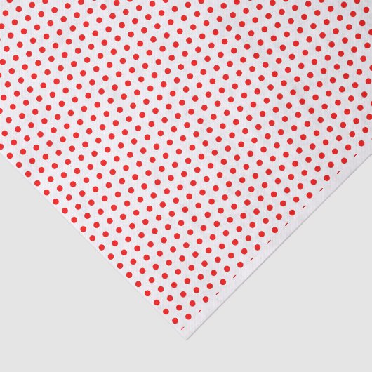 Rotes und weißes Tupfen-Seidenpapier Seidenpapier (Ausschnitt)