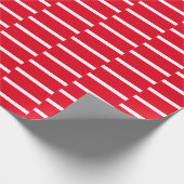 Rotes und weißes verschachteltes Papier Geschenkpapier (Ecke)