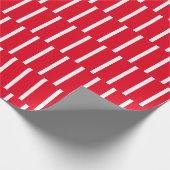 Rotes und weißes verschachteltes Papier Geschenkpapier (Ecke)