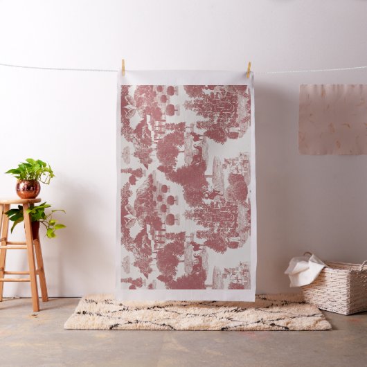 Rotes und weißes Weihnachtswunder 30" Stoff (Beispiel)