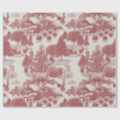 Rotes und weißes Weihnachtswunder - Wunderland Geschenkpapier (Flach)