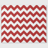 Rotes und weißes Zigzag Packpapier (Flach)