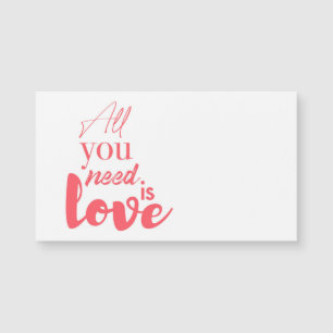 Rotes, urbanes Grafikdesign "Alles was du brauchst Magnetkarte