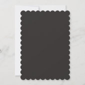 Rotes Valentins-Minimalist-Script-Hochzeit Einladung (Rückseite)