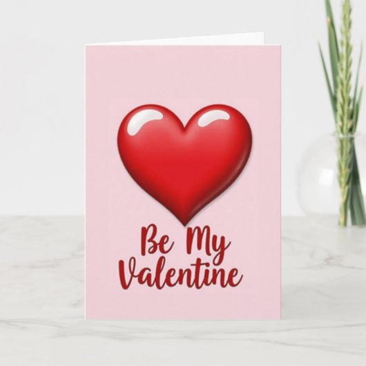 Rotes Valentins-Partnerkarte Karte (Vorderseite)